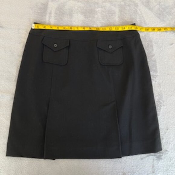 Larry Levine Women's Black Straight Skirt With Front Pockets Wide Waist Band 10 - Picture 6 of 15